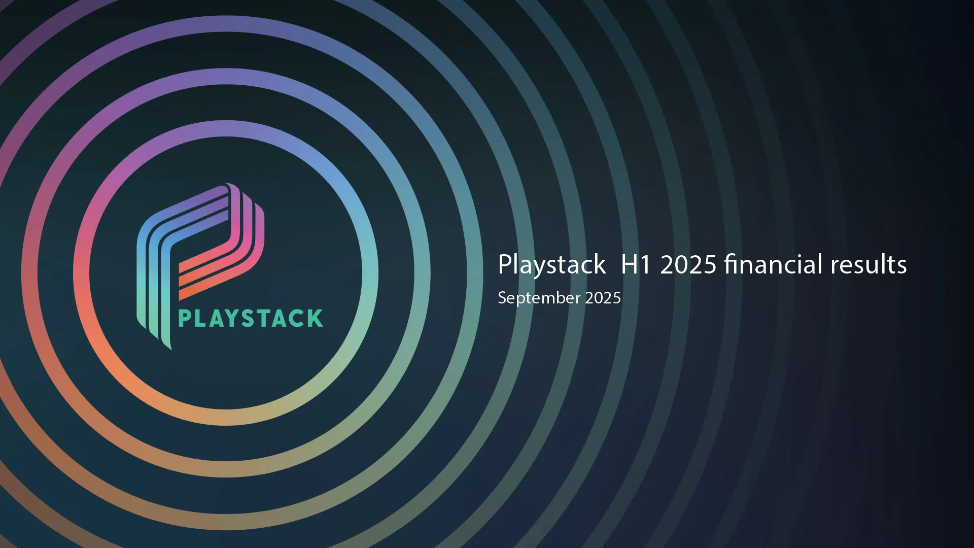 Playstack pushes on in 2025 with 52% Growth to £30.7m revenue in H1 cover